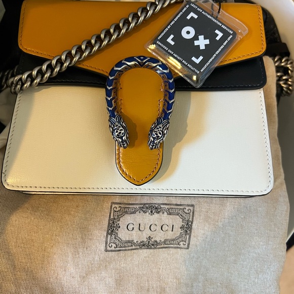 Gucci Dionysus Yellow, Black, and White Crossbody Bag - Picture 4 of 6